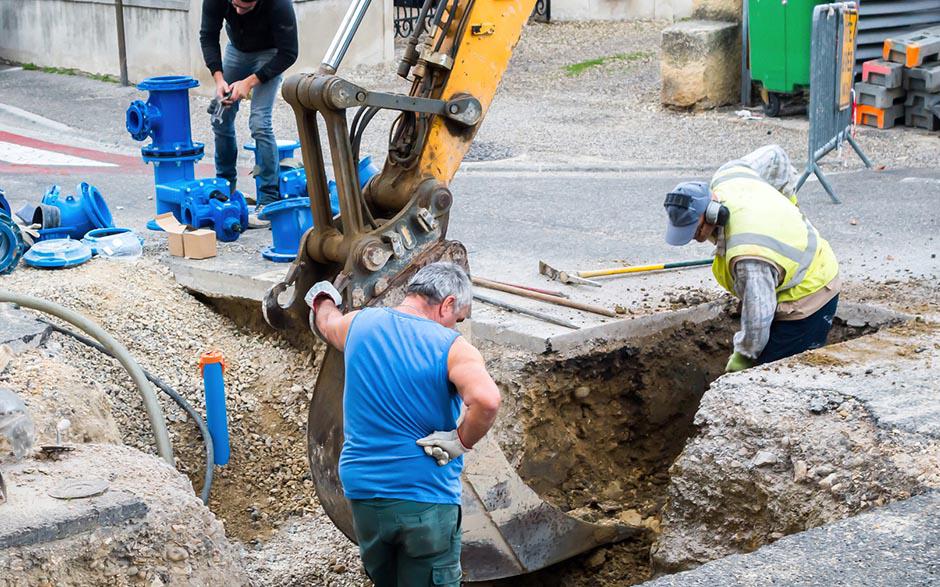 travaux assainissement Marolles-en-Brie